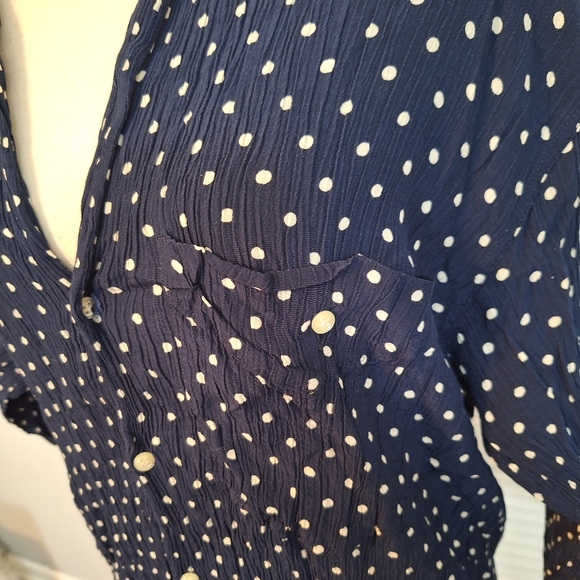 RARE vtg Mr. Circus marco cirri Firenze Italy polka dot shirt large *M6 - Picture 2 of 5